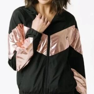 Zyia NWT Active Pink Shine Block Jacket Windbreaker Full Zip Women's XL